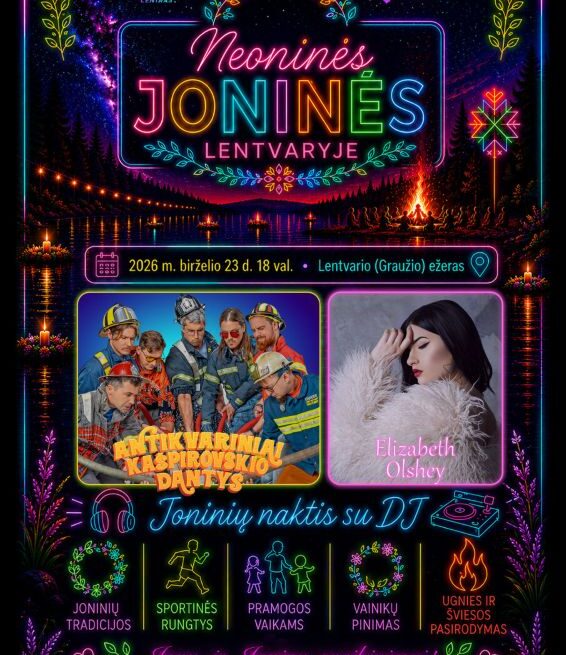 jonines_Lentvaris Neoninės Joninės Lentvaryje