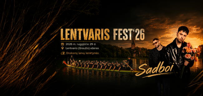 Lentvaris_Fest LENTVARIS FEST‘26 kviečia vasarą palydėti prie Graužio ežero: drakonų valčių lenktynės, koncertas ir pramogos