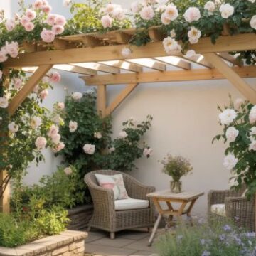 Pergola mažam kiemui: kaip išsirinkti geriausią sprendimą?