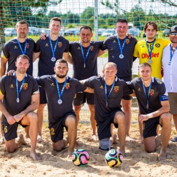FK „Lentvaris“ debiutas Lietuvos paplūdimio futbole